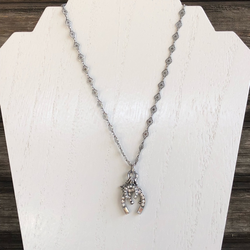 3 Horseshoe Necklace - Sterling Silver